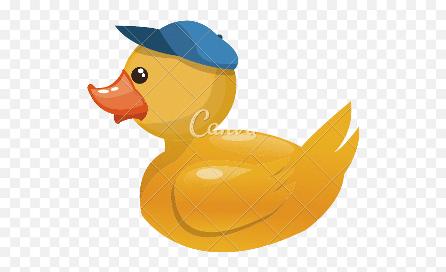 Toy Rubber Duck With Blue Hat Icon - Canva Png,Rubber Ducky Icon
