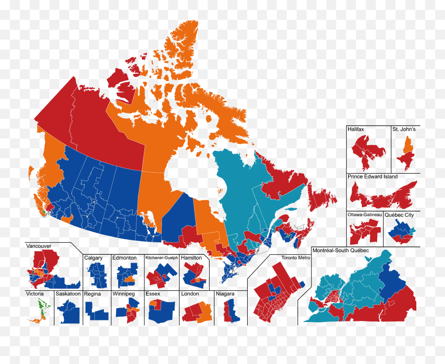 Filecanada 2019 Preliminarypng - Wikimedia Commons Election Map Canada 2019,????? Png