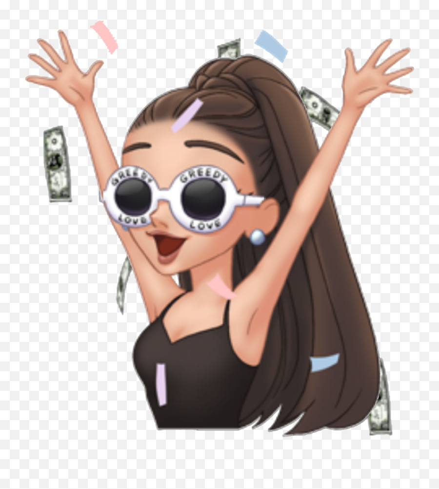 Download Celebrate Clout Cloutgoggles Arimoji Emoji Custom - Ariana Grande Emoji Png,Clout Goggles Transparent Background