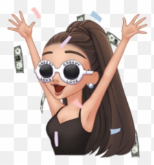 Download Celebrate Clout Cloutgoggles Arimoji Emoji Custom - Ariana Grande png