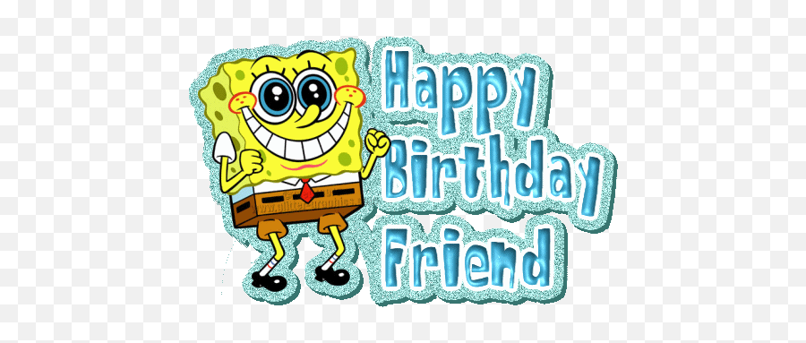 Animated Images Gifs - Happy Birthday Gif For A Friend Png,Spongebob Transparent Gif