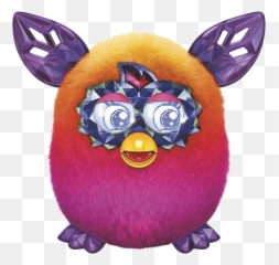 Download Pink Orange Crystal Furby Boom - Furby Boom Crystal Rainbow Png,Furby Png