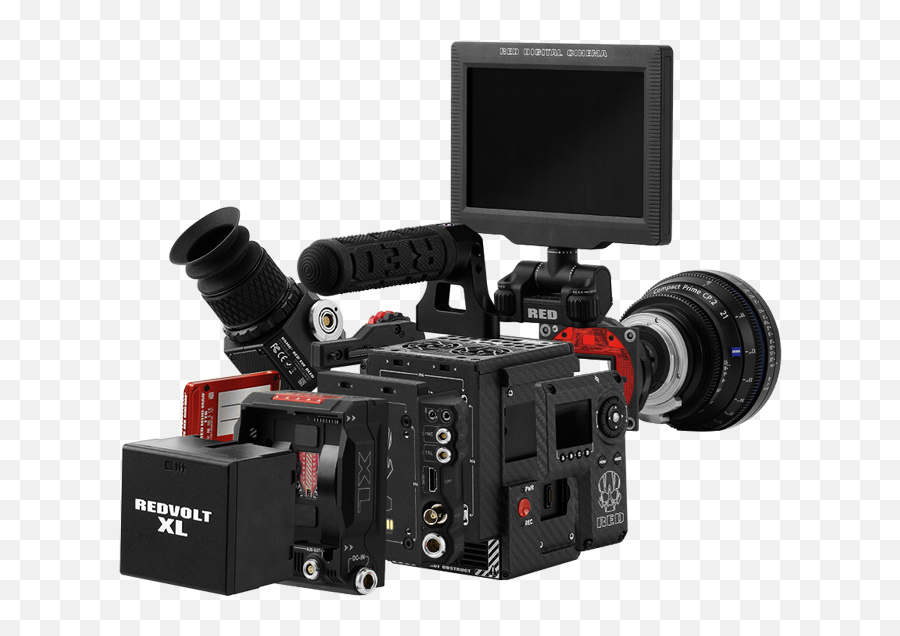 Red Digital Cinema - Red Camera With Accessories Png,Red Camera Png