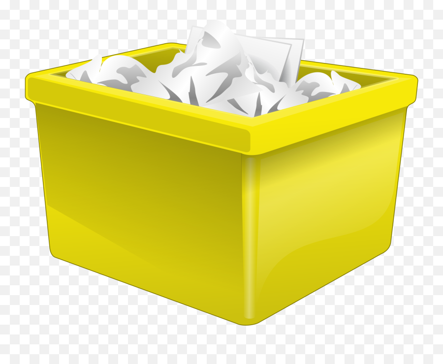 Download Hd Green Trash Bin - Paper In Box Png,Trash Bin Png