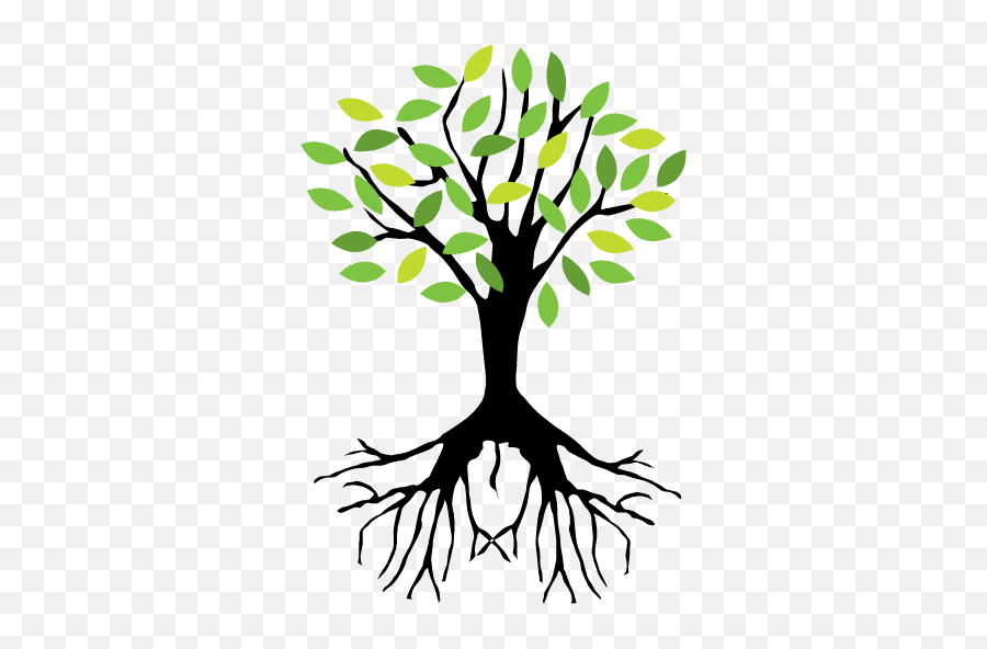 Download Hd - Art Tree With Roots Png,Tree Roots Png