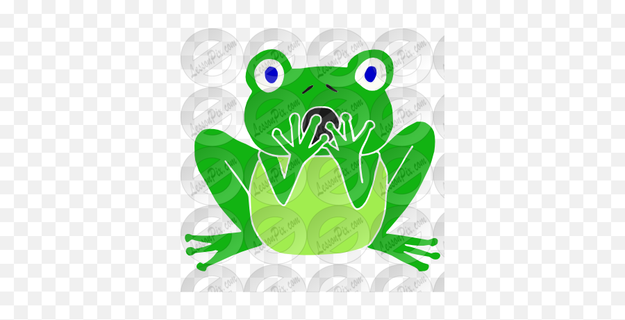 Surprised Frog Stencil For Classroom Therapy Use - Great Bufo Png,Frog Clipart Png