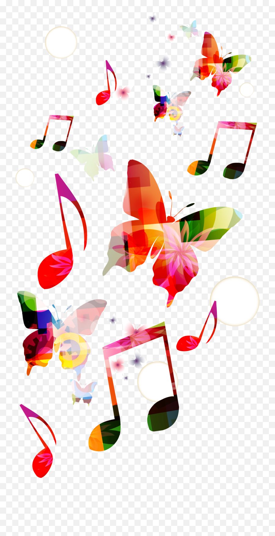 Musical Background Clef Butterfly - Transparent Music Background Png,Music Transparent Background