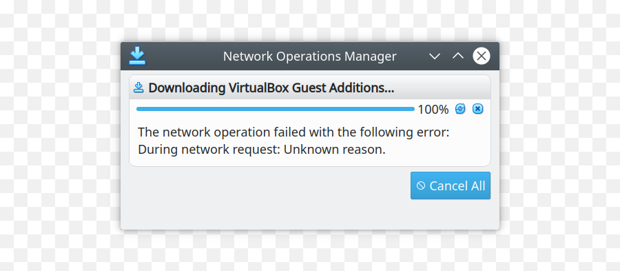 18910 Download Of Guest Additions Failed U2013 Oracle Vm - Screenshot Png,Failed Png