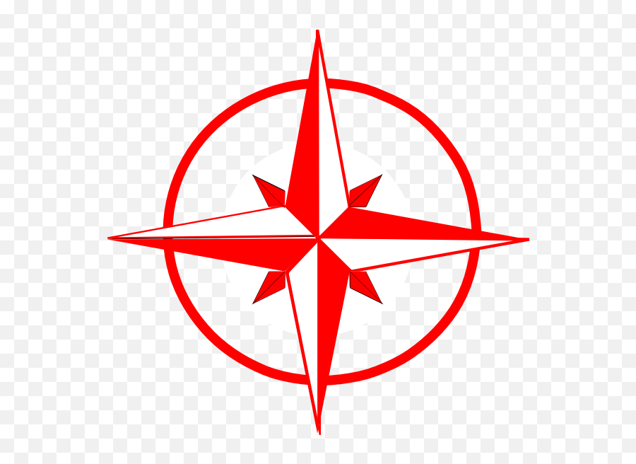 Compass Clipart Red - North South West East Symbol Png North South East West Png,Compass Png