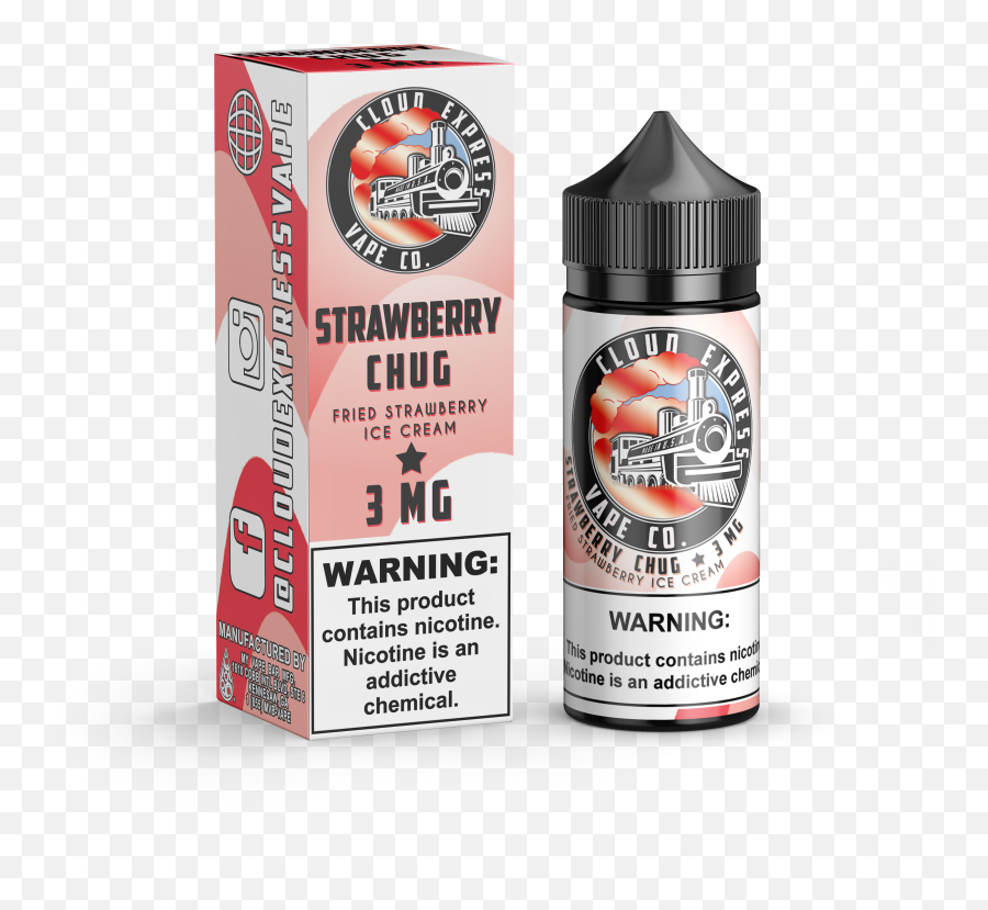 Cloud Express - Strawberry Chug 100ml Box Png,Vape Cloud Png