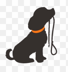 Workout Silhouette - Dog Transparent Background Leash Clipart png