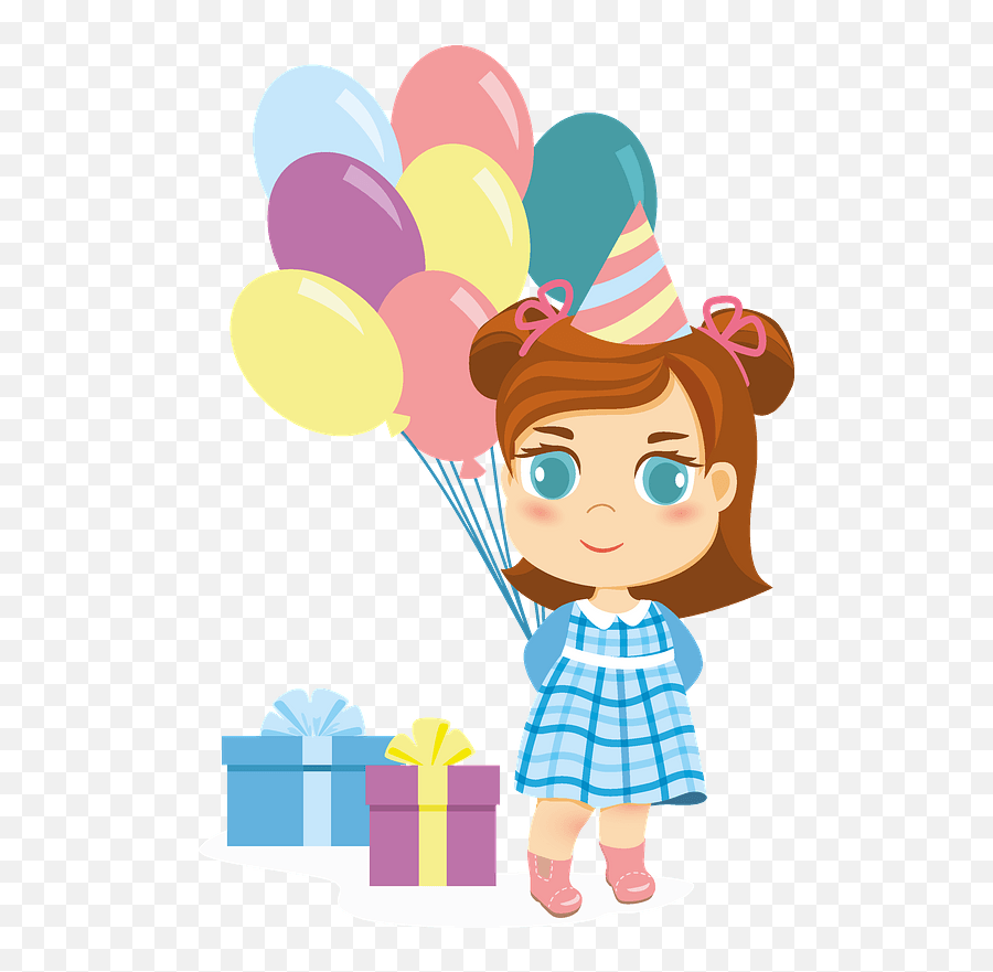 Little Girl Birthday Clipart Free Download Transparent Png - Cartoon,Birthday Clipart Png