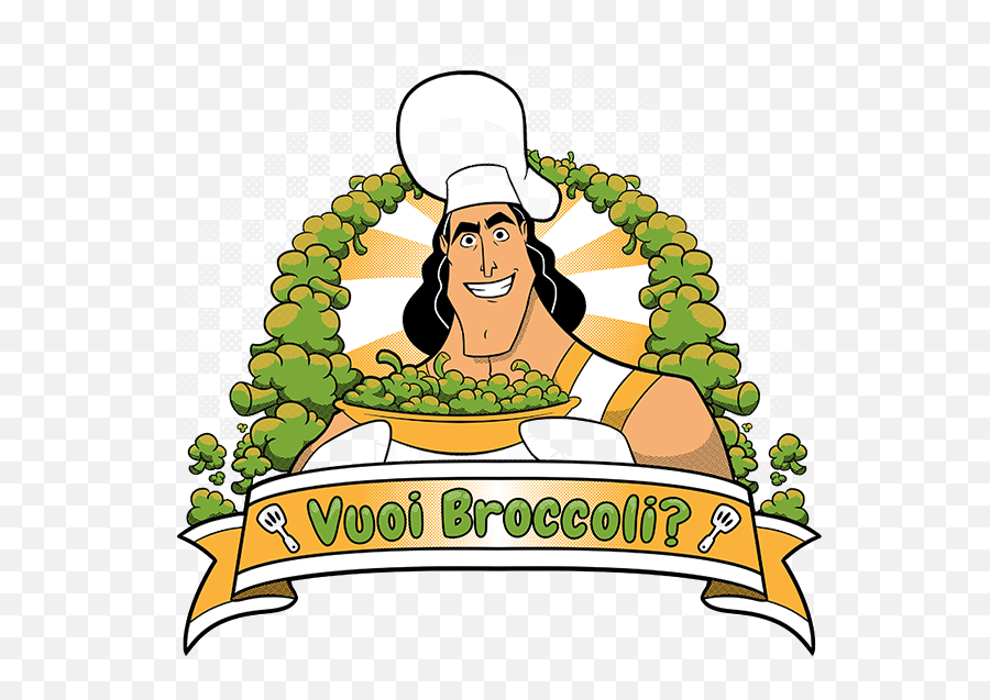 Vuoi Broccoli Wwwteeteeeu - Vuoi Broccoli T Shirt Png,Kronk Png