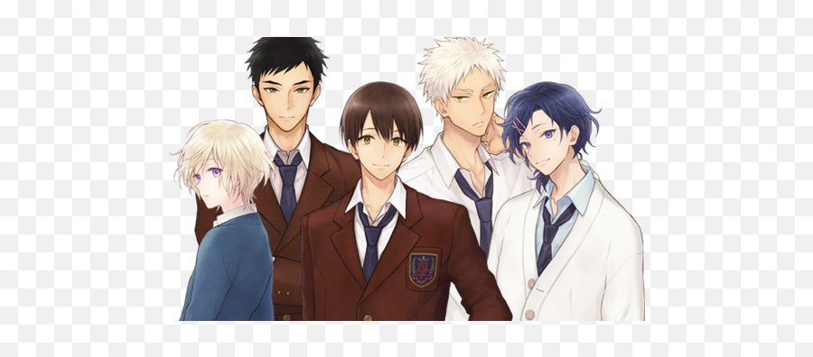 2nd Promo Video For Sanrio Boys Smartphone Dating App - Group Of Boys Anime Png,Anime Boy Transparent