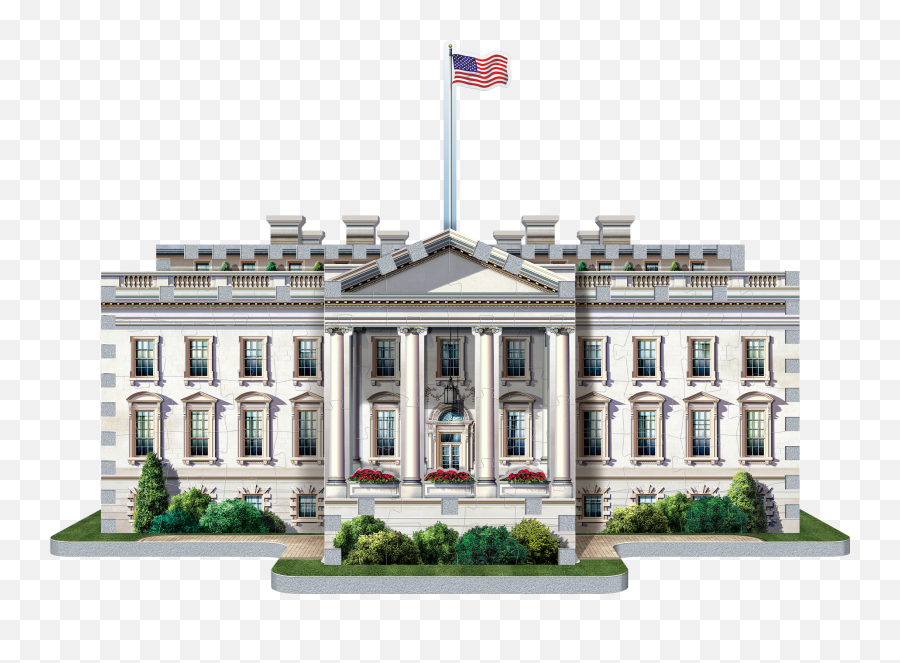 The White House 3d Puzzle Pieces - White House Usa Png,The White House Png