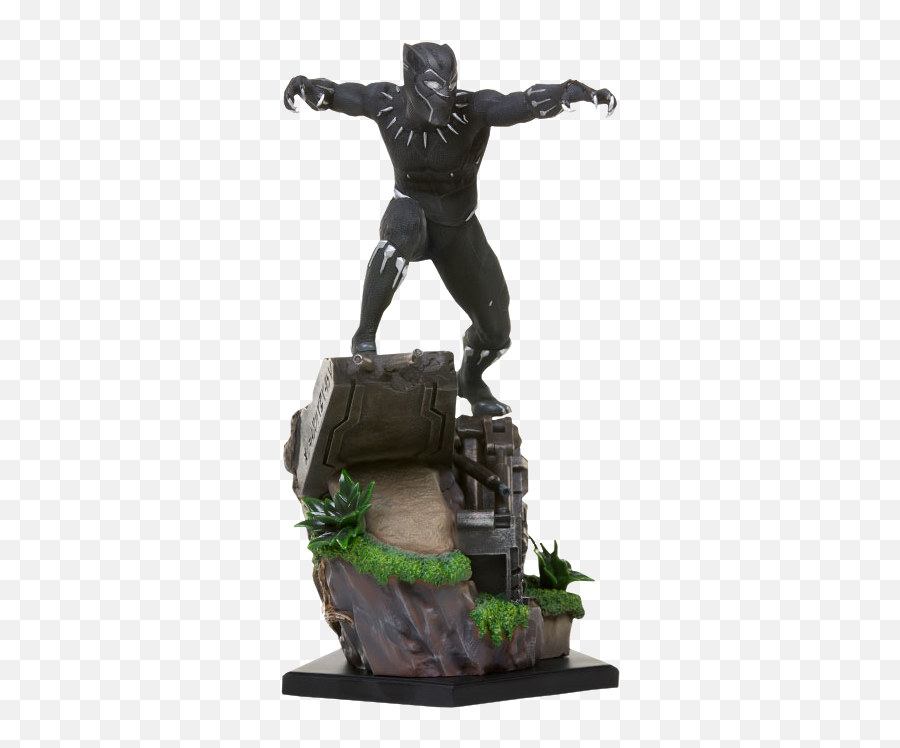 Marvel Black Panther Statue By Iron Studios - Iron Studios Black Panther Png,Marvel Black Panther Png