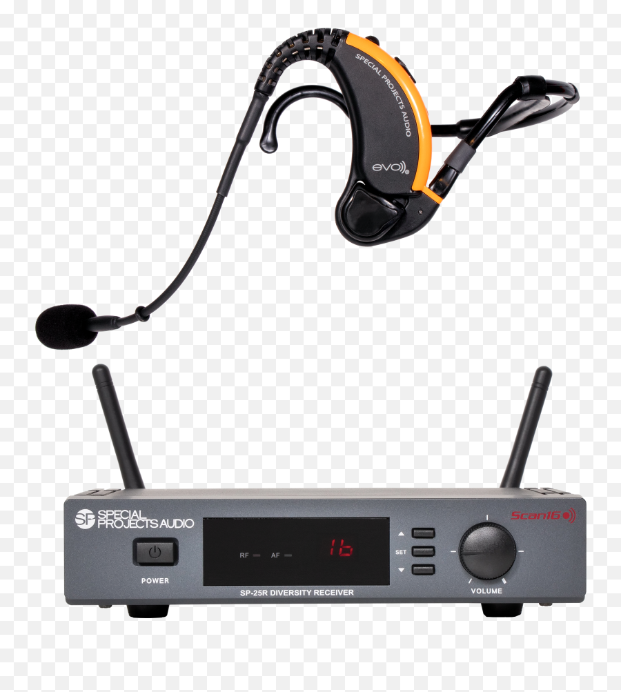 Evo Wireless Headset Mic System - 25d1 Wireless Headset Microphone Png,Radio Mic Png