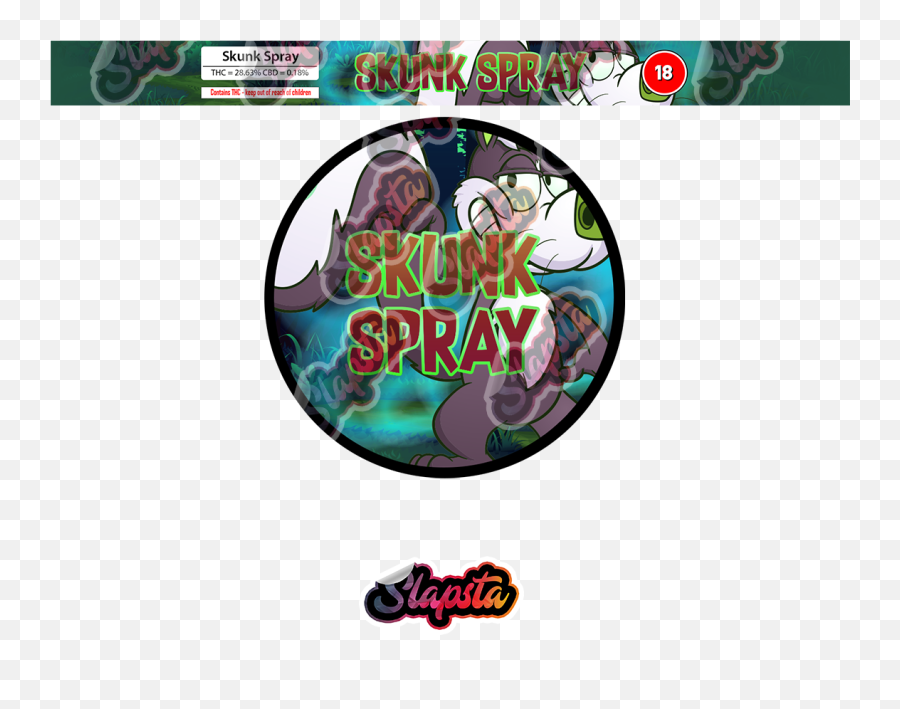 Skunk Spray Pressitin Strain Labels Png Transparent