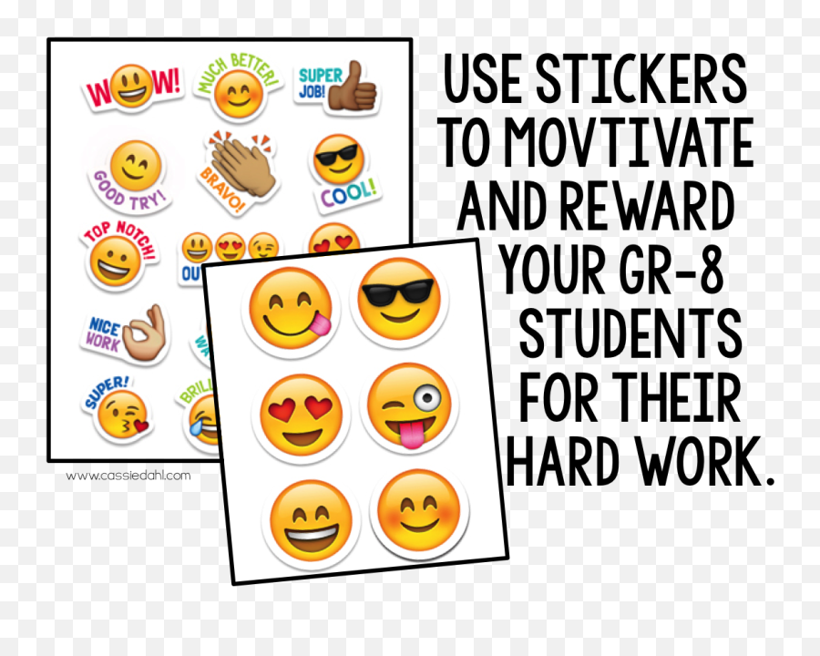 How To Emoji - Fy Your Classroom With A Giveaway Cassie Smiley Png,Wow Emoji Png