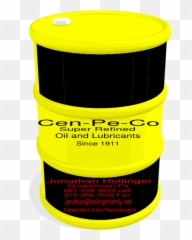 Oil Barrel Black And Yellow Clip Art - Vector Petroleum Png,Oil Barrel Png