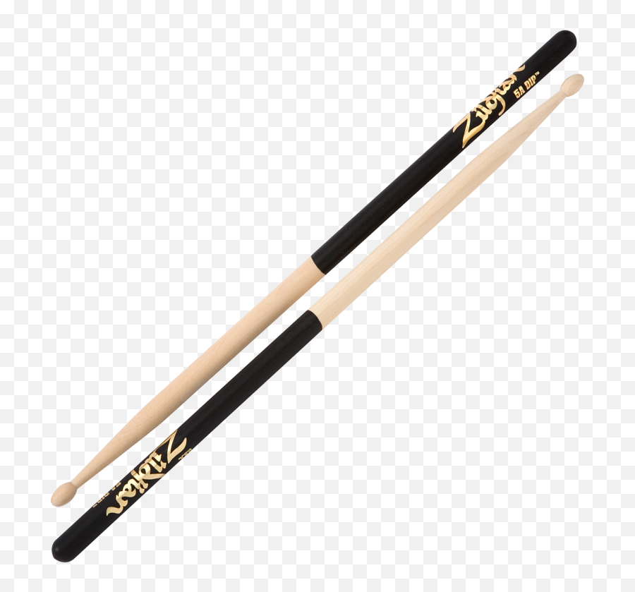 Zildjian 5a Wood Black Dip Drumsticks - Flex Sensor Inch Png,Drumsticks Png
