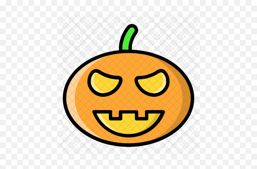 Pumpkin Head Icon Of Colored Outline - Happy Png,Pumpkin Head Png