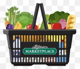 Download Grocery Basket Icon - Items Png PNG White