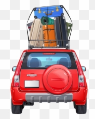 Library Of Car Road Banner Freeuse Download Png Files - Road Trip Car Png,Back Of Car Png