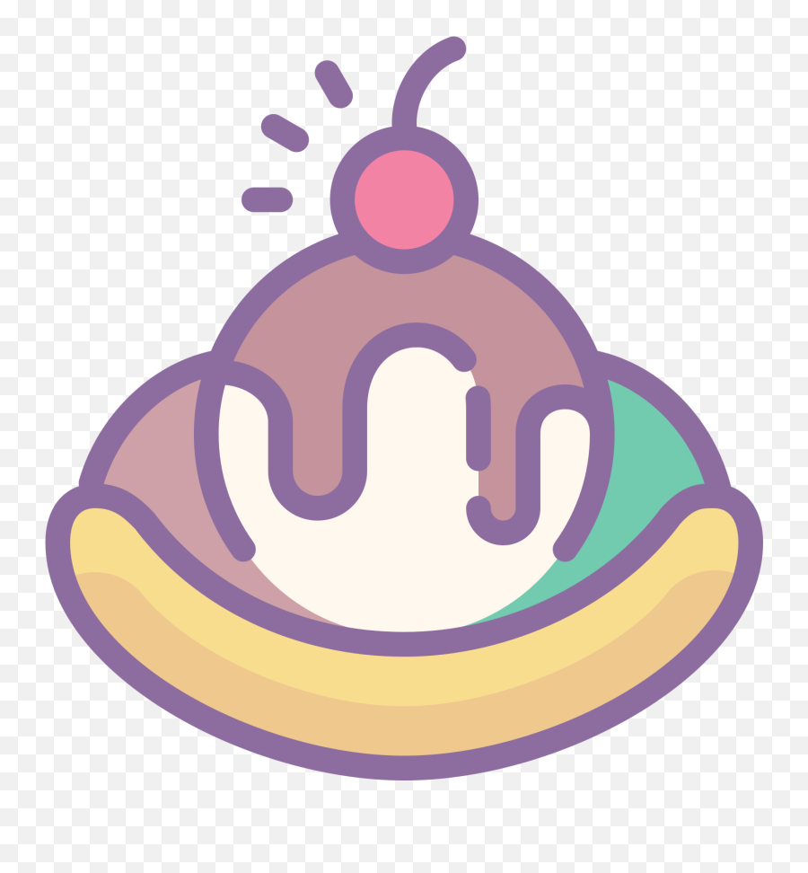 Banana Split Icon - Icon Clipart Full Size Clipart Clip Art Png,Bananas Icon