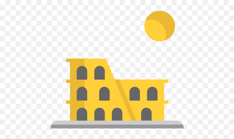 Colosseum Png Icon - Rome Monuments Png,Colosseum Png