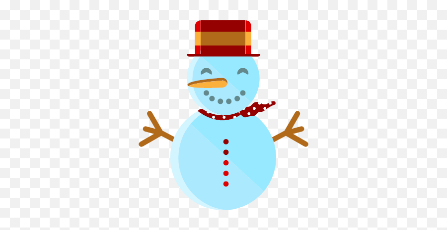 Merry Scarf Smile Snowman Icon - Merry Christmas Png,Snowman Icon