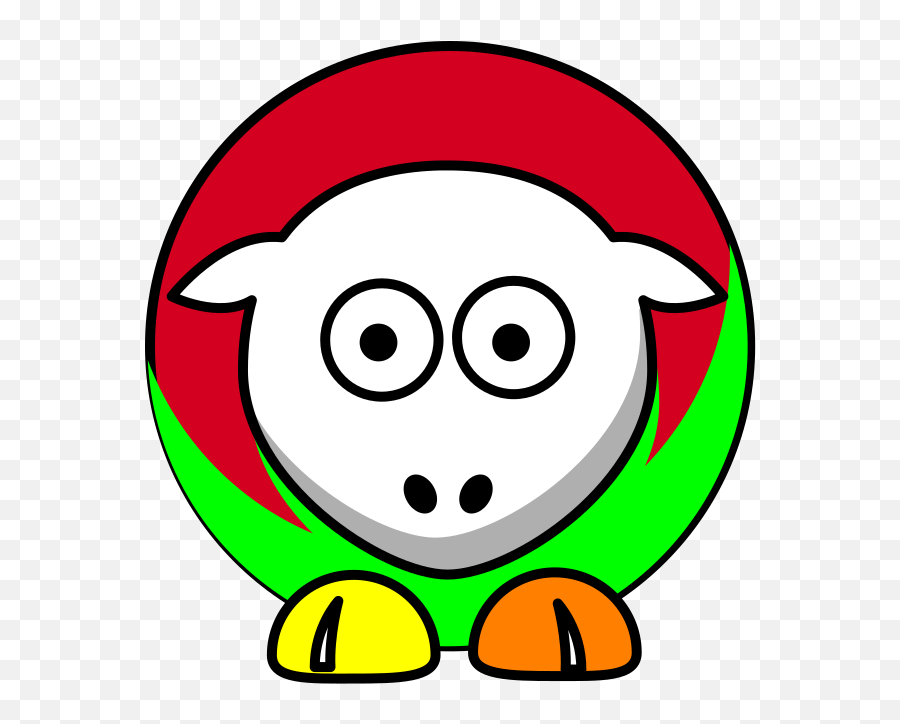 Sheep Gum Drop Colors Red Green Yellow White Orange Svg - California State Fullerton Png,Gum Icon