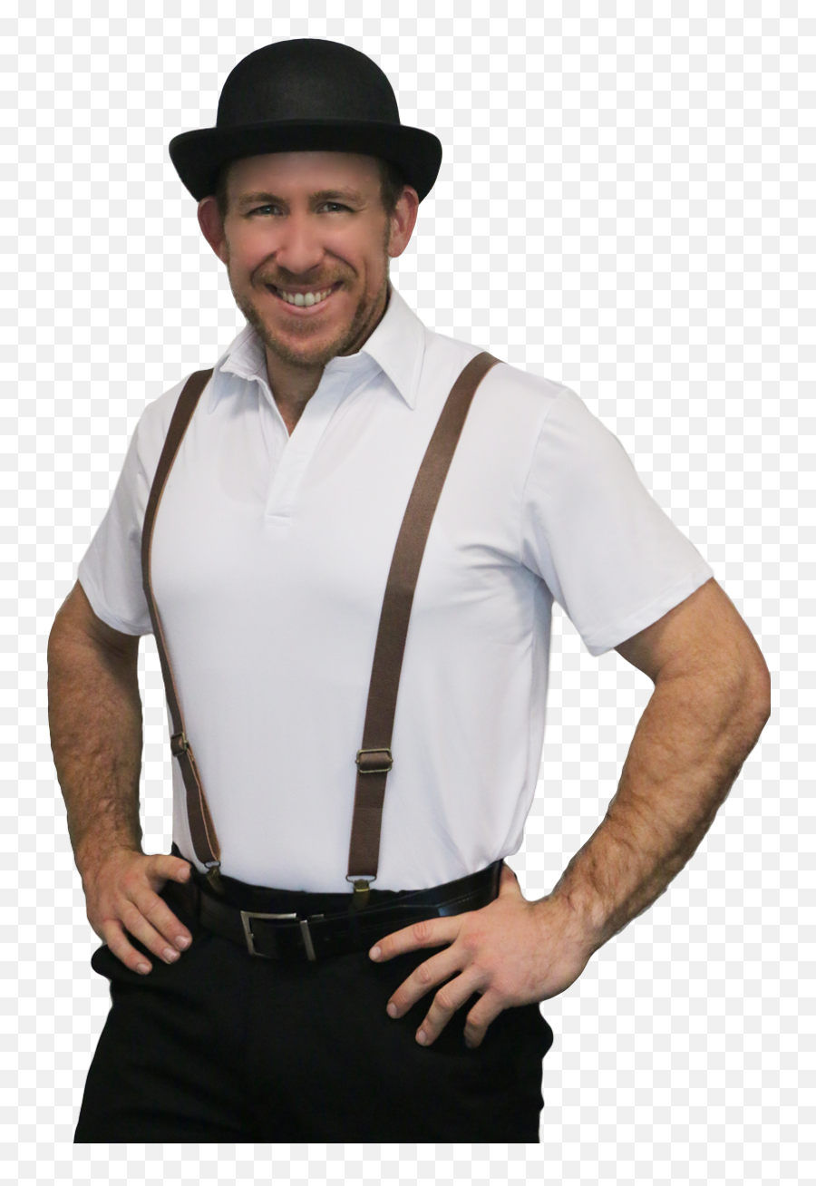 Leather Look Suspendersbraces Brown Big Party Oz - Suspenders Halloween Costume Png,Suspenders Png