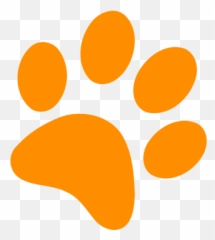 Cropped - faviconorangepng Big Canoe Animal Rescue Blue Paw Print Png