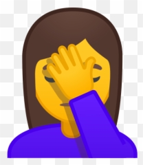 Face Palm Emoji Meaning With Pictures From A To Z - Hand To Head png