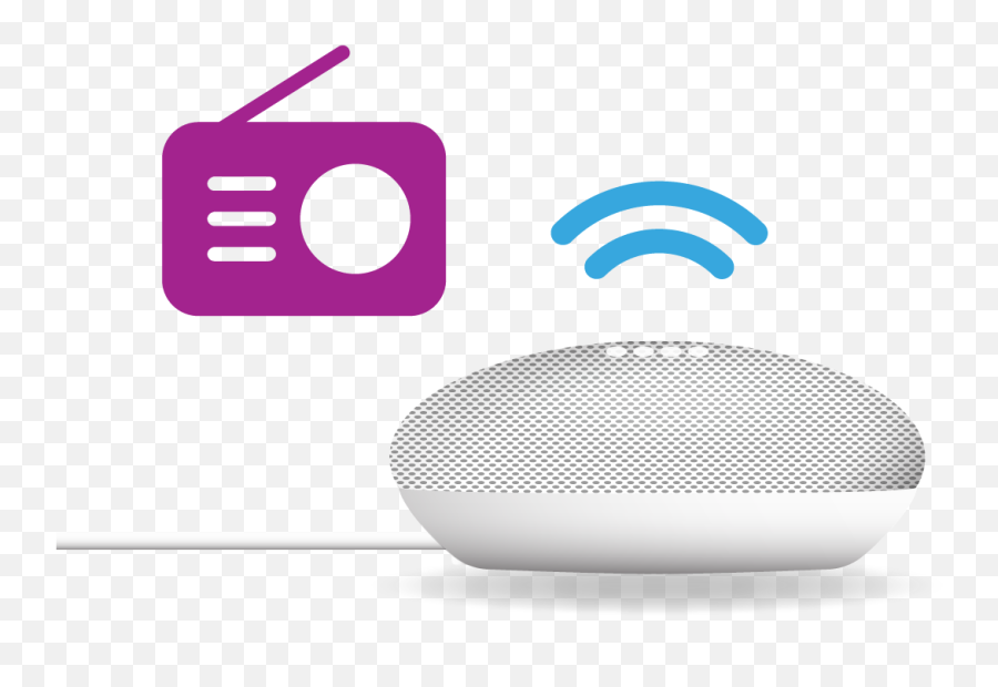 Using Smart Home Devices Listen To Internet Radio With A - Dot Png,Animated Speaker Icon