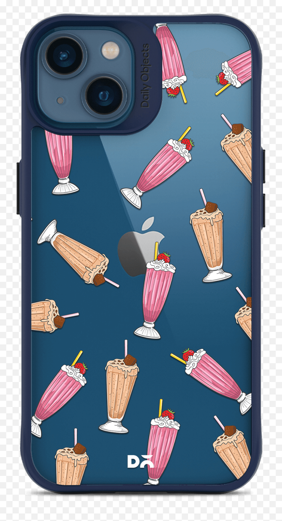 Milkshake Icon Blue Hybrid Clear Case Cover For Iphone 13 Png Milk Shake