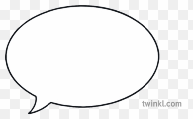 Speech Bubble Round Ks1 Illustration - Twinkl Png Colour