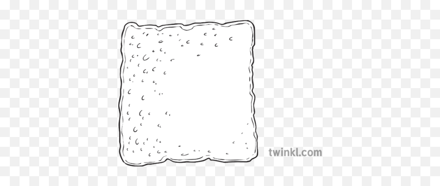 Square Slice Of Bread Food Spanish Maths Ks2 Black And White - Cd4027 Png,Slice Of Bread Png