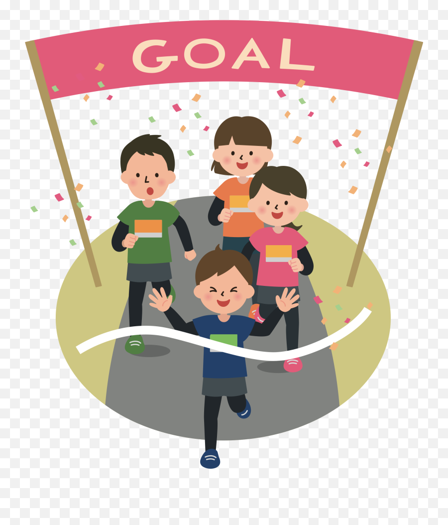 Goals Clipart Ambitious Person - Finish Line Clipart Png,People In Line Png