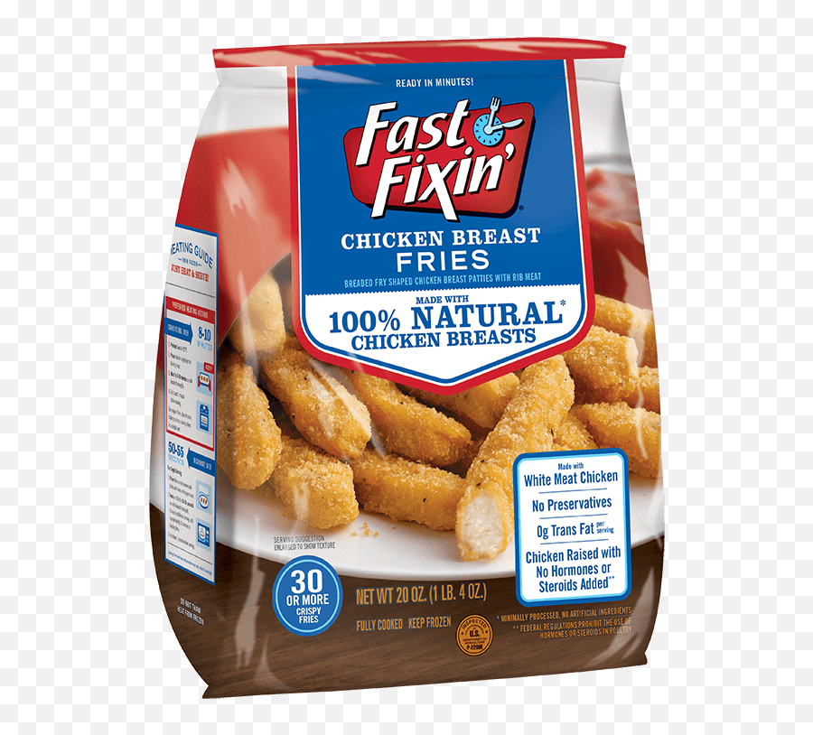 Chicken Breast Fries Fast Fixinu0027 - Fast Fixin Nuggets Png,Chicken Breast Png