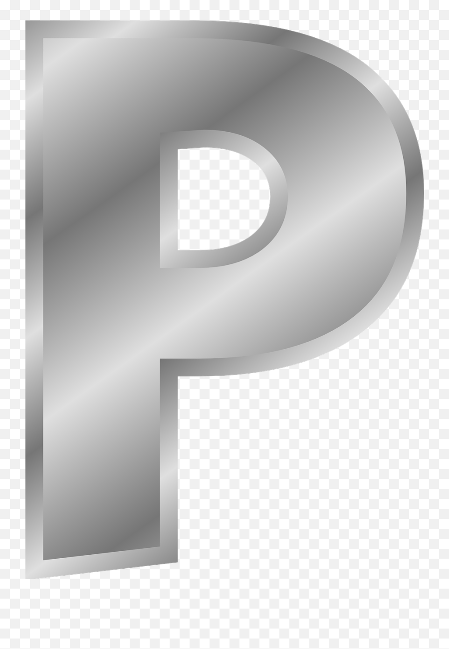 P Letter Alphabet - Alphabet Silver Png Letter,Silver Png