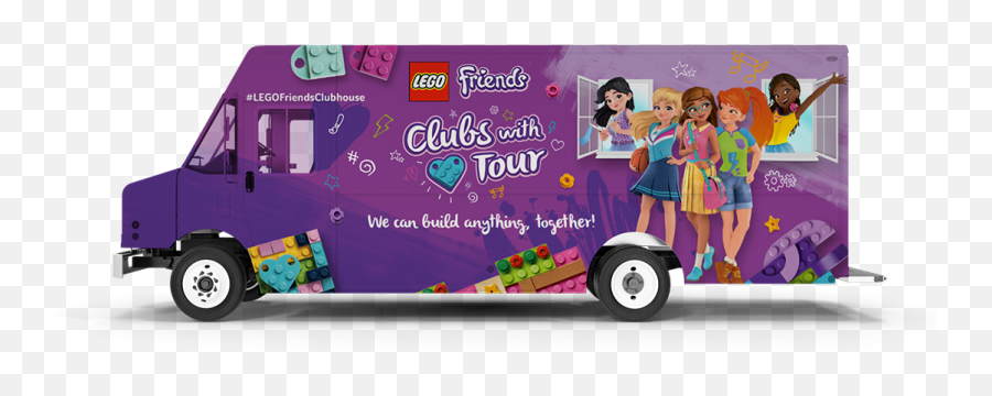 Hearts Tour Truck Stop - Bus Png,Lego Friends Logo