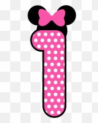 Pink Number 5 Transparent Png Clipart - Minnie Mouse