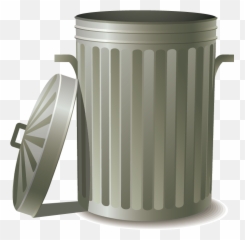 Food Waste Storage Clip Art - Trash Can Clipart Png