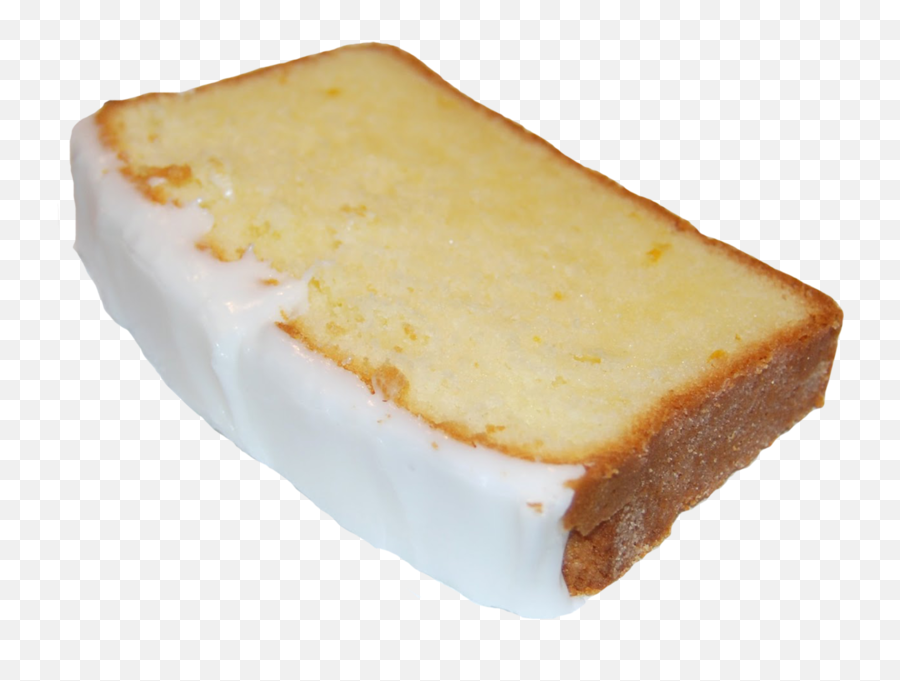 Lemon Pound Cake Slice Png Image - Lemon Pound Cake Slice,Cake Slice Png