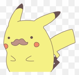 Pikachu Clipart Tumblr Transparent - With Mustache png