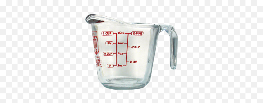 Glass Measuring Cup 1 - 8 Oz Measuring Cup Png,Measuring Cup Png