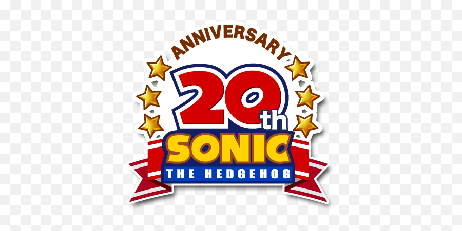 Logo - Sonic The Hedgehog 20th Anniversary Png,Sonic Hedgehog Logo