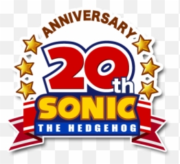 Logo - Sonic The Hedgehog 20th Anniversary png